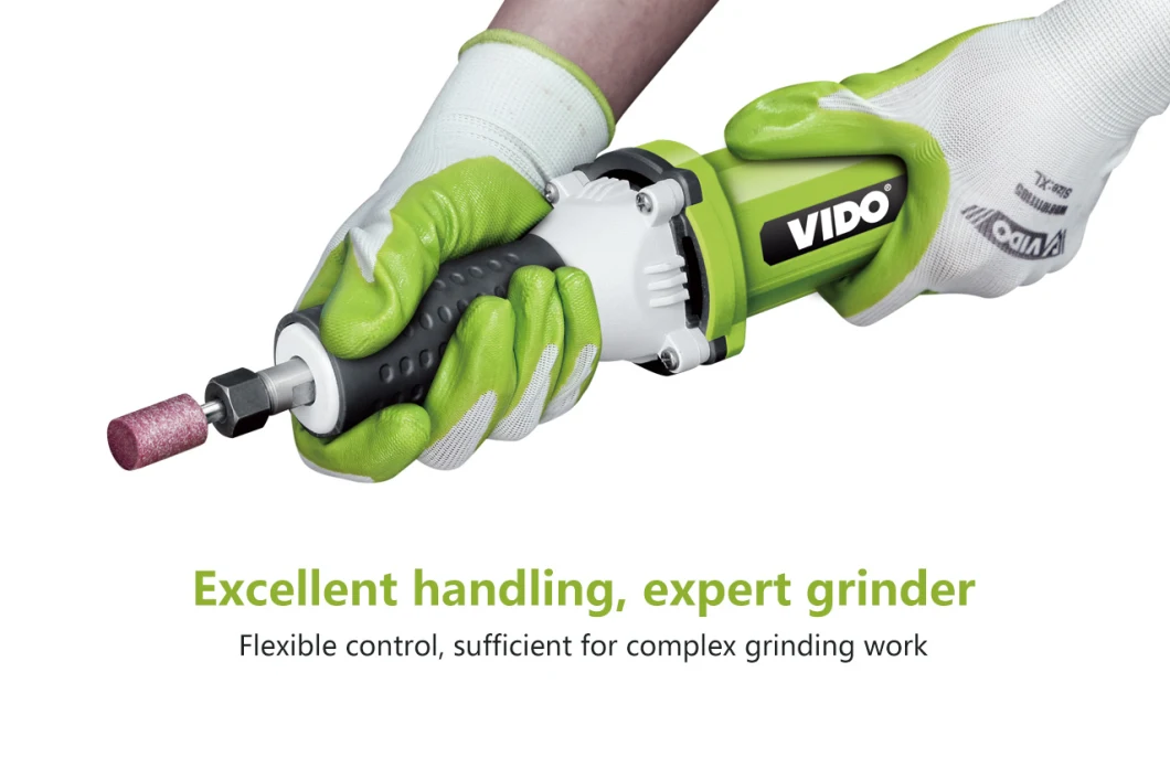 Vido Factory Price 550W Tool 1/2 Inch Die Grinder Different Bits Carving Shape Removing Rust