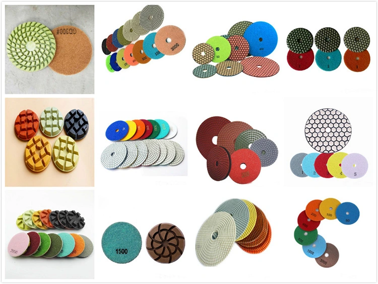 4 Inch D100mm Dry Resin Pads Dry Floor Polishing Disc Concrete Floor Polishing Pad for Concrete and Terrazzo Floor